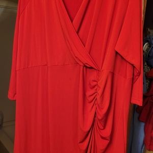 Plus size wrap dress